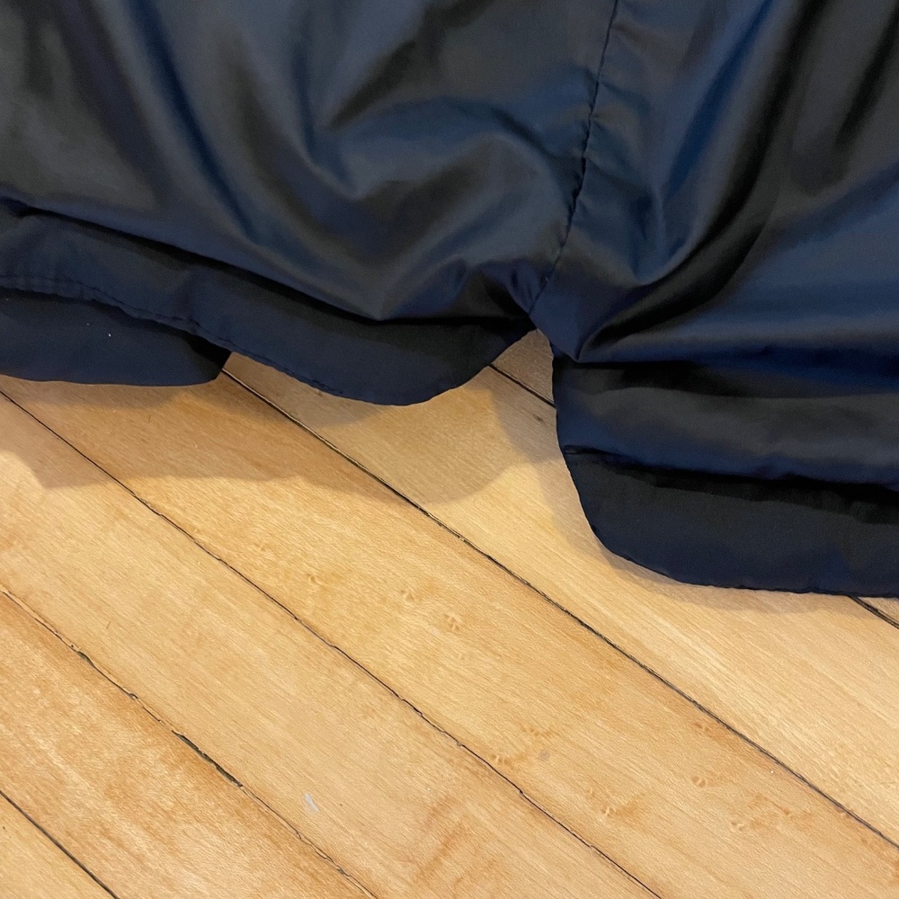 LANDS' END Down Puffer Coat Jacket 600 Fill Mock Neck Vent Hem Water Resistant - Picture 5 of 10